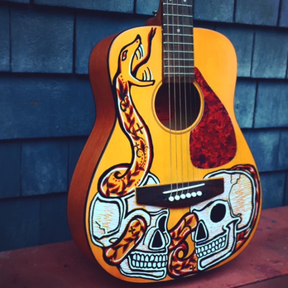 Woodsybug Guitar Art